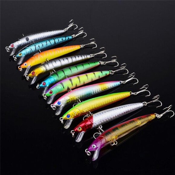 20PCS Fishing Lures Wobbler lure Lot Fishing Lures Plastic Bait Crankbaits Hooks - Picture 3 of 7